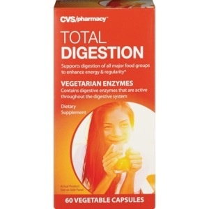 slide 1 of 1, CVS Pharmacy Total Digestion Vegetable Capsules, 60 ct