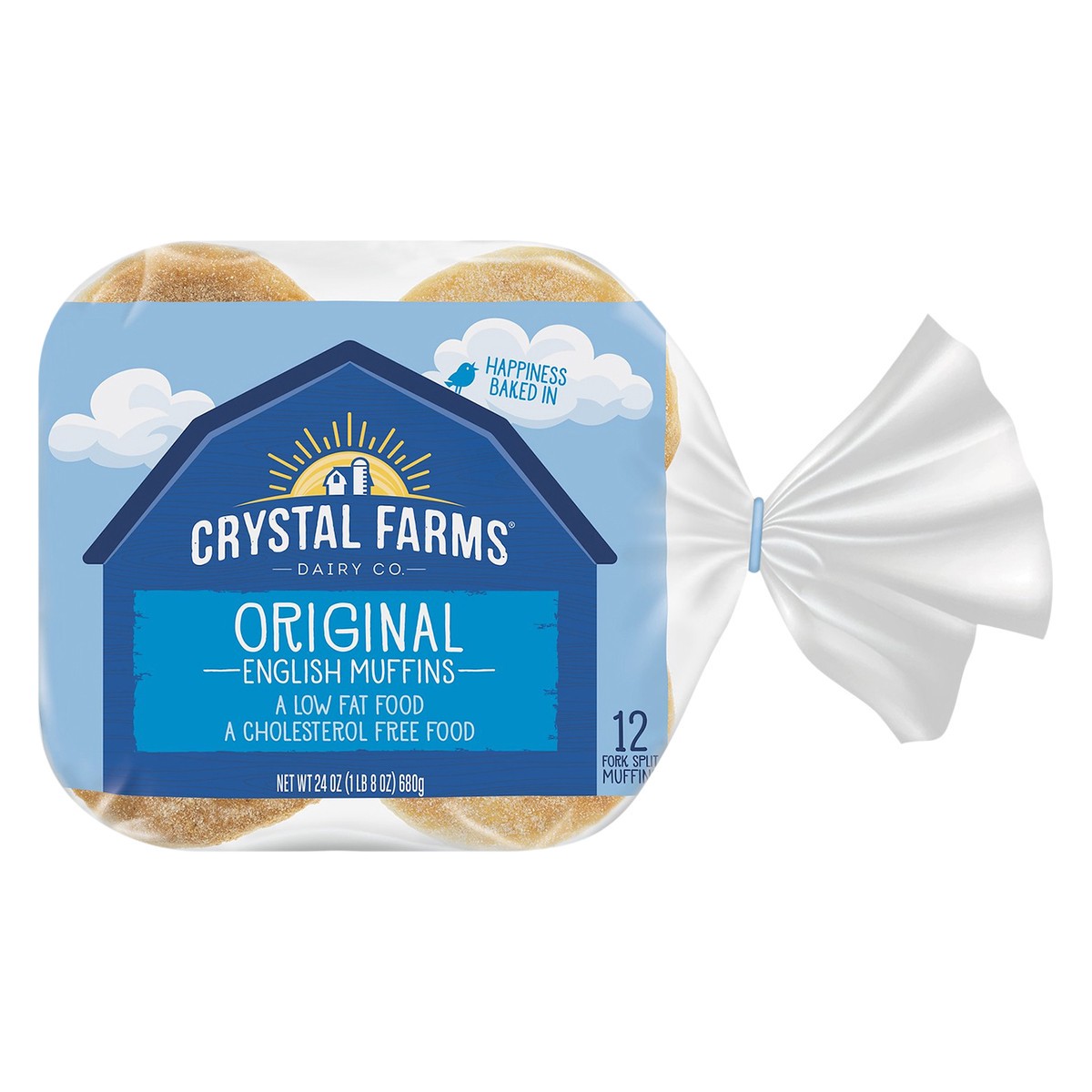 slide 7 of 7, Crystal Farms English Muffins, 12 ct