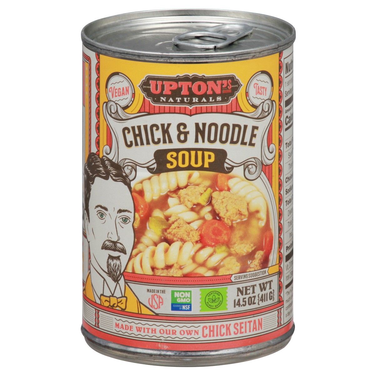 slide 1 of 9, Upton's Naturals Check & Noodle Soup, 14.5 oz