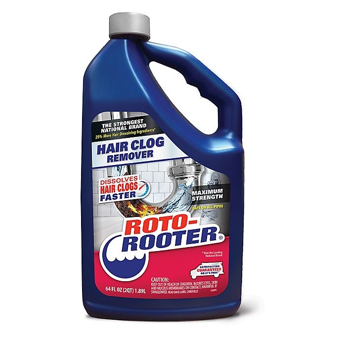 slide 1 of 1, Roto-Rooter Hair Clog Remover, 64 oz