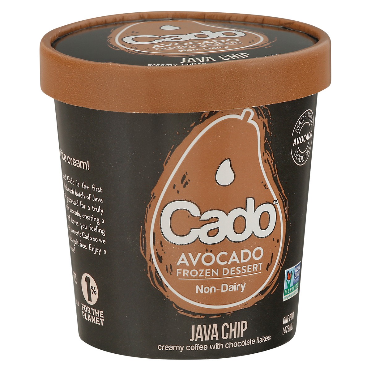 slide 2 of 9, Cado Dairy-Free Java Chip Avocado Frozen Dessert 1 pt, 1 pint