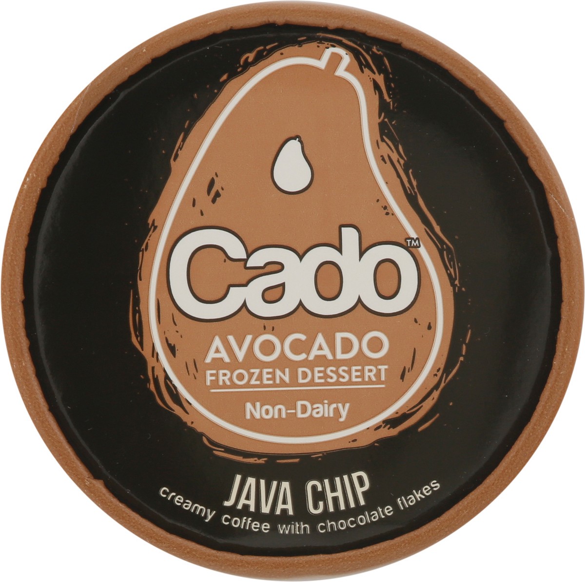 slide 8 of 9, Cado Dairy-Free Java Chip Avocado Frozen Dessert 1 pt, 1 pint