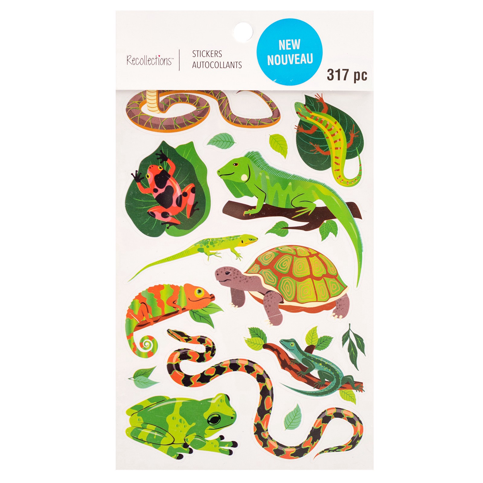 slide 3 of 3, Reptiles Sticker Book By Recollections, 4 in x 7 in