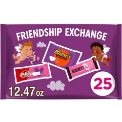 Hershey's Kit Kat and Reese's Assorted Chocolate Snack Size Valentine's Candy Bag, 12.47 oz (25 Pieces)