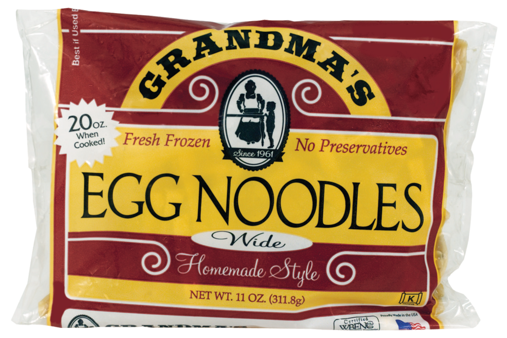 slide 1 of 4, Grandma's Wide Egg Noodles, 11 oz