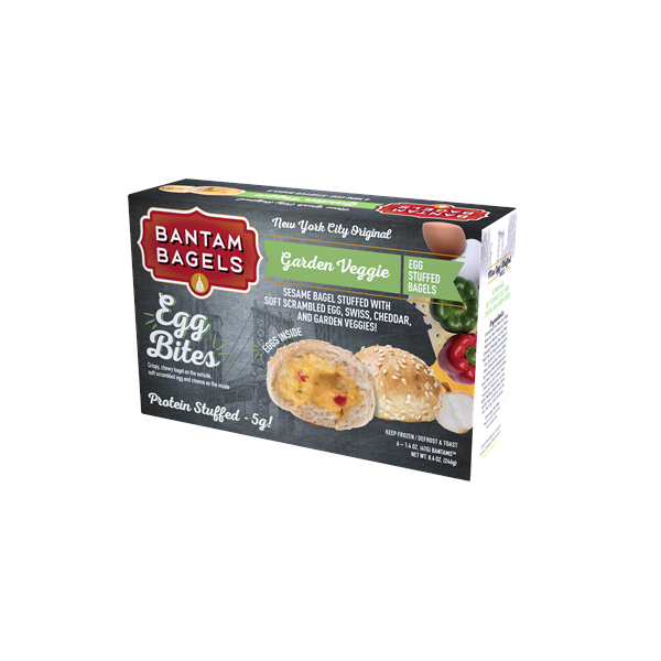 slide 1 of 5, Bantam Bagels Garden Veggie Egg Bites, 8.4 oz