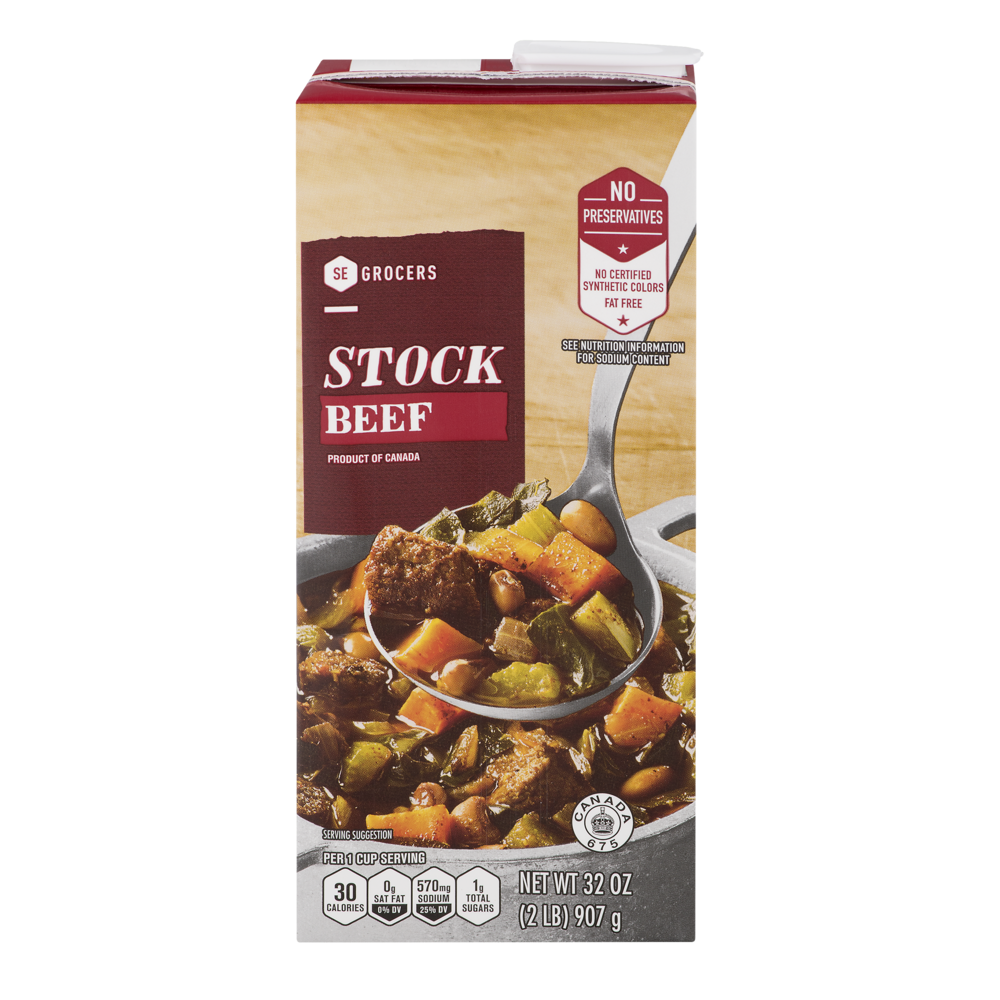 slide 1 of 1, SE Grocers Stock Beef, 32 oz