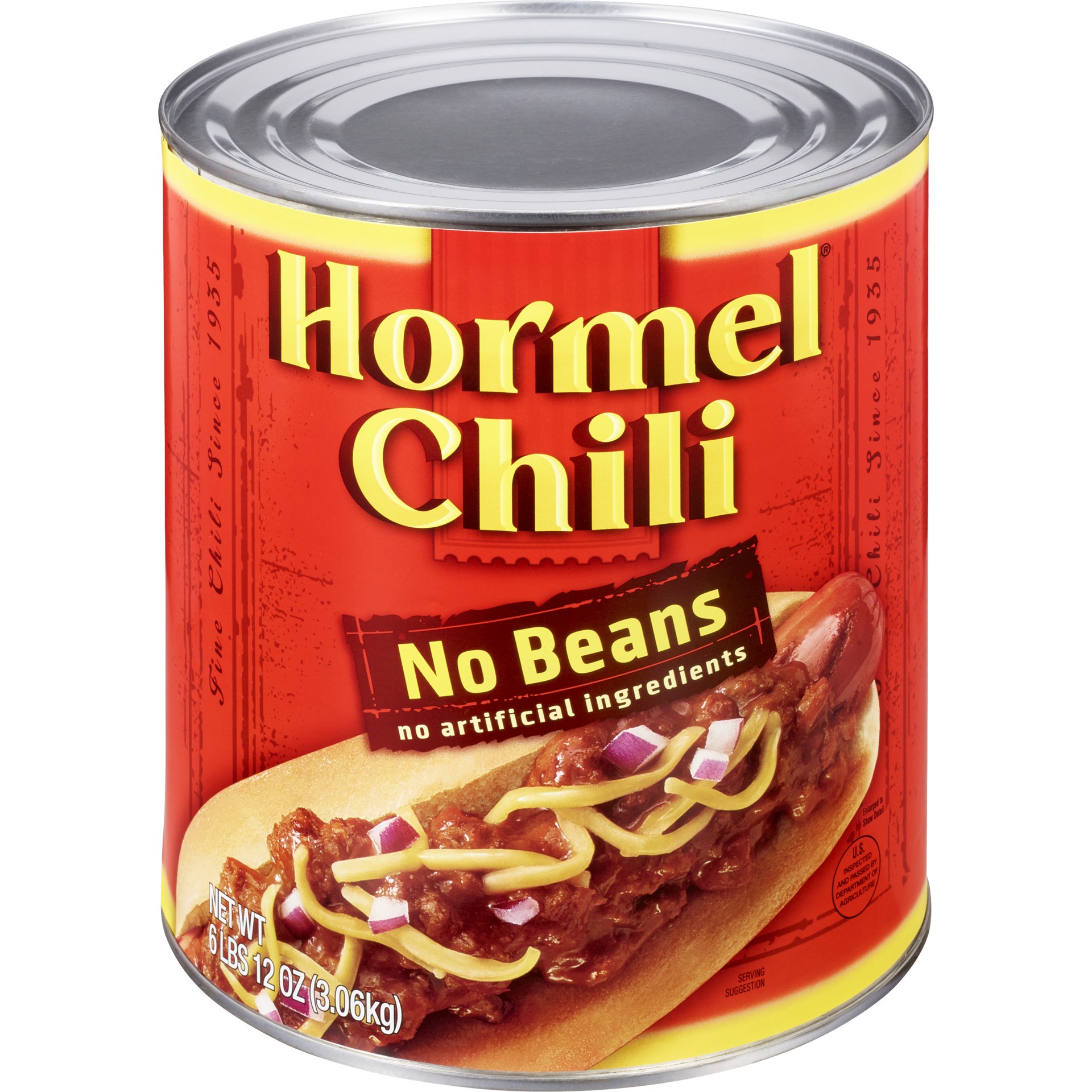 slide 1 of 1, HORMEL Chili No Beans, 108 oz