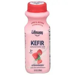 Lifeway 1% Milkfat Lowfat Strawberry Kefir 8 fl oz