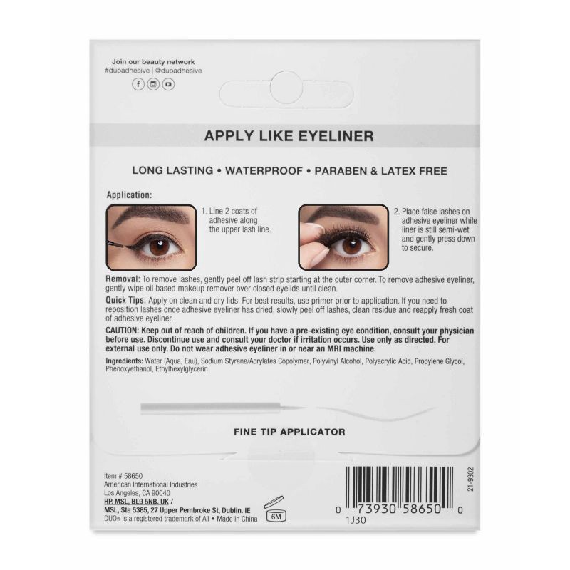slide 4 of 4, DUO Clear Waterproof Adhesive Eyeliner 0.12 oz, 0.12 oz