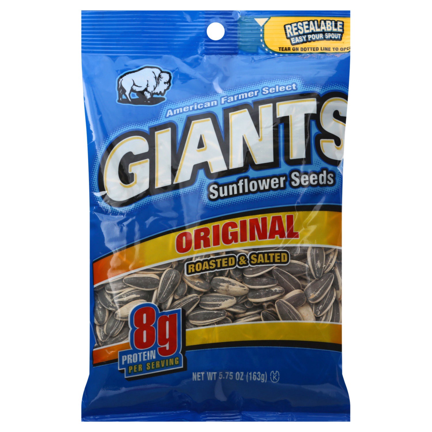 slide 1 of 1, GIANTS Original Roasted Salted Sunflower Seeds In Shell, 5.75 oz