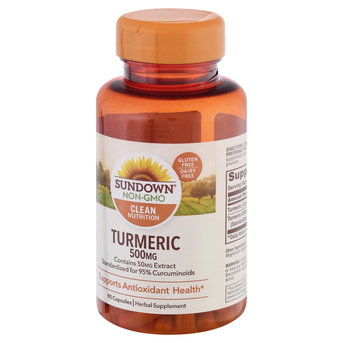 slide 3 of 9, Sundown Naturals Turmeric, 90 ct; 500 mg