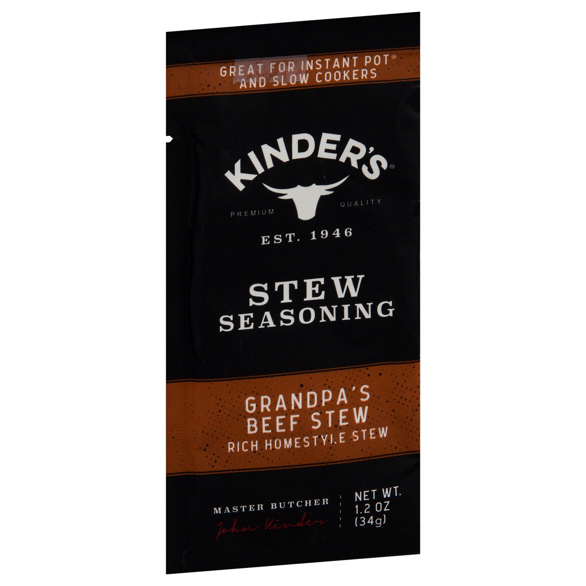 slide 5 of 9, Kinder's Grandpa's Beef Stew Seasoning Mix 1.2 oz, 1.2 oz