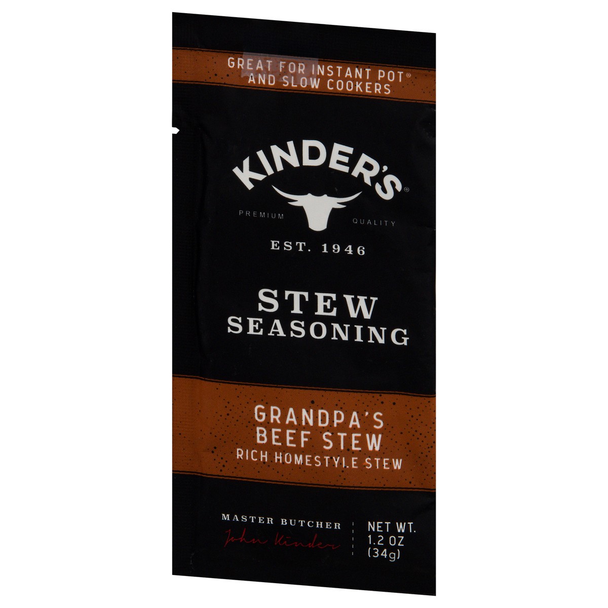 slide 4 of 9, Kinder's Grandpa's Beef Stew Seasoning Mix 1.2 oz, 1.2 oz