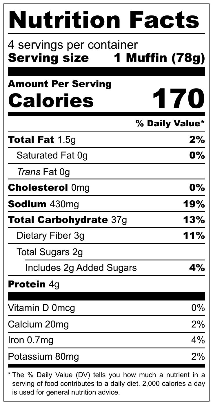 slide 4 of 4, Katz English Muffins, 1 ct