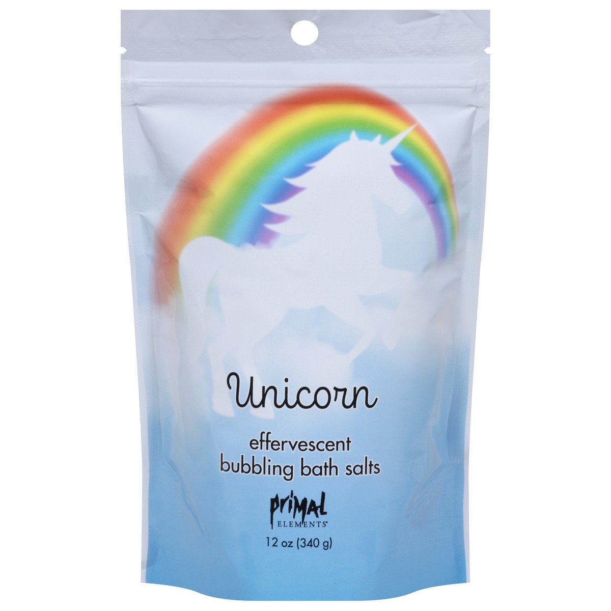 slide 1 of 9, Primal Elements Unicorn Effervescent Bubbling Bath Salts 12 oz, 12 oz