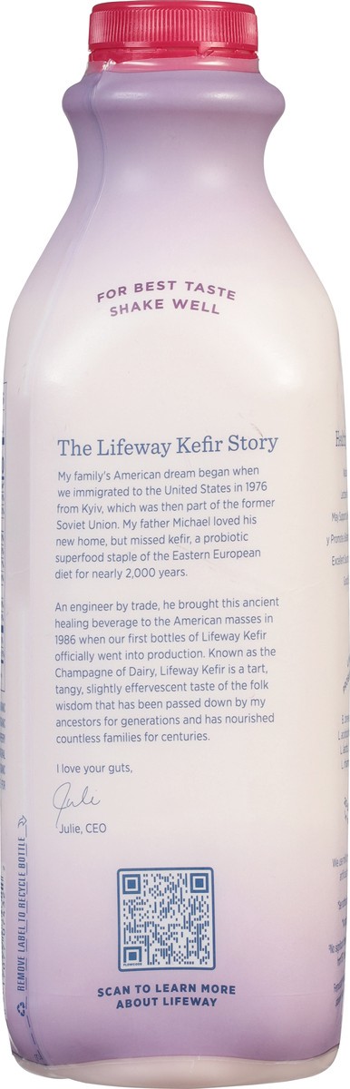 slide 8 of 9, Lifeway Berries Kefir Low Fat Cultured Milk, 32 fl oz