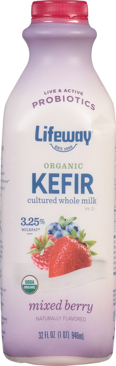 slide 6 of 9, Lifeway Berries Kefir Low Fat Cultured Milk, 32 fl oz