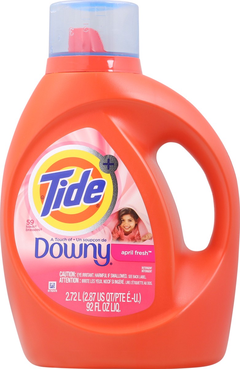 slide 1 of 13, Tide April Fresh Liquid Detergent, 92 fl oz