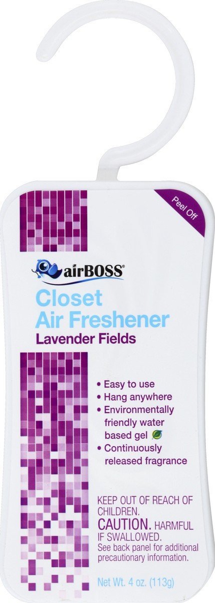 slide 2 of 2, airBoss Lavender Fields Closet Air Freshener, 3 ct