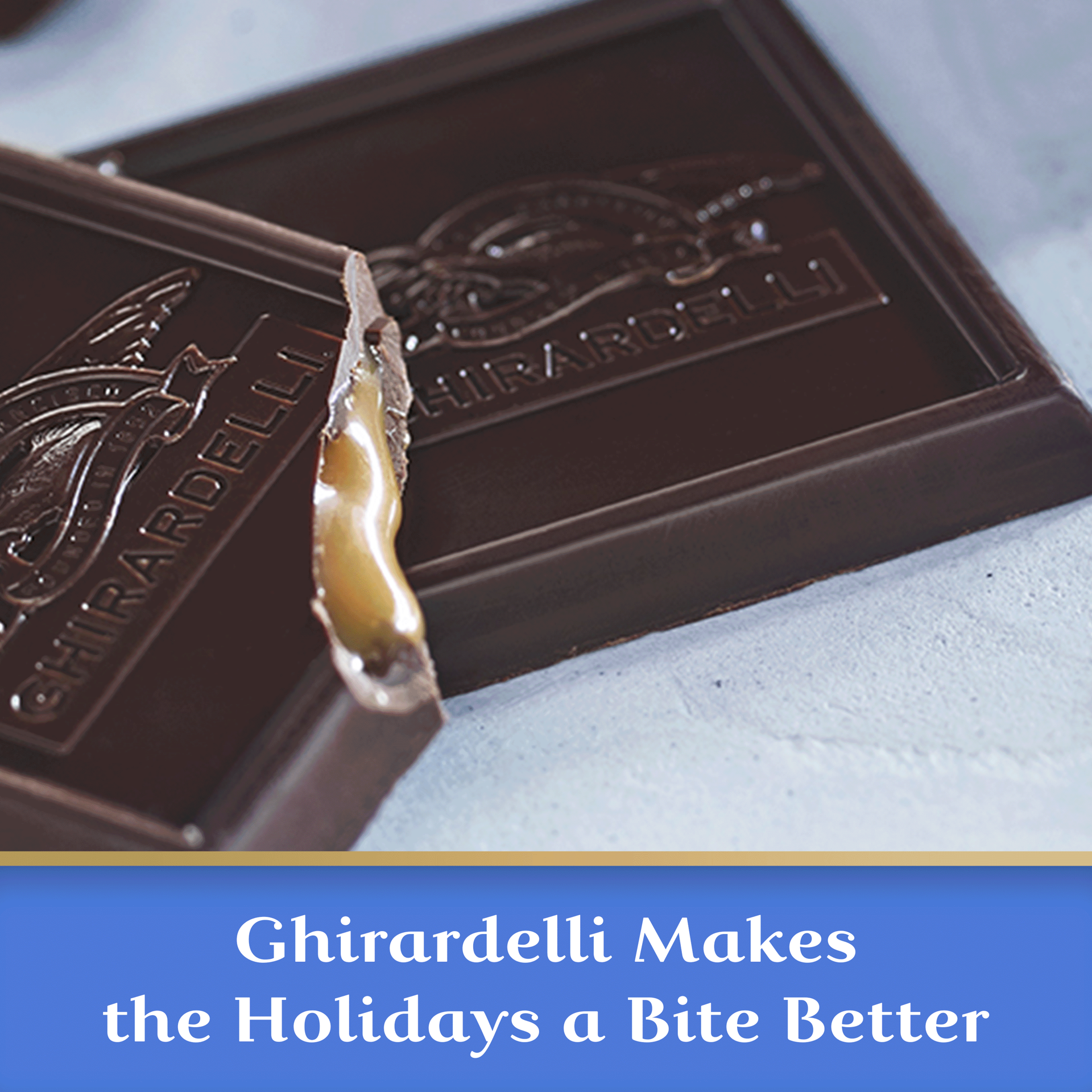 slide 6 of 6, Ghirardelli Holiday Dark Chocolate Sea Salt Caramel Squares, 9 oz Bag, 9 oz