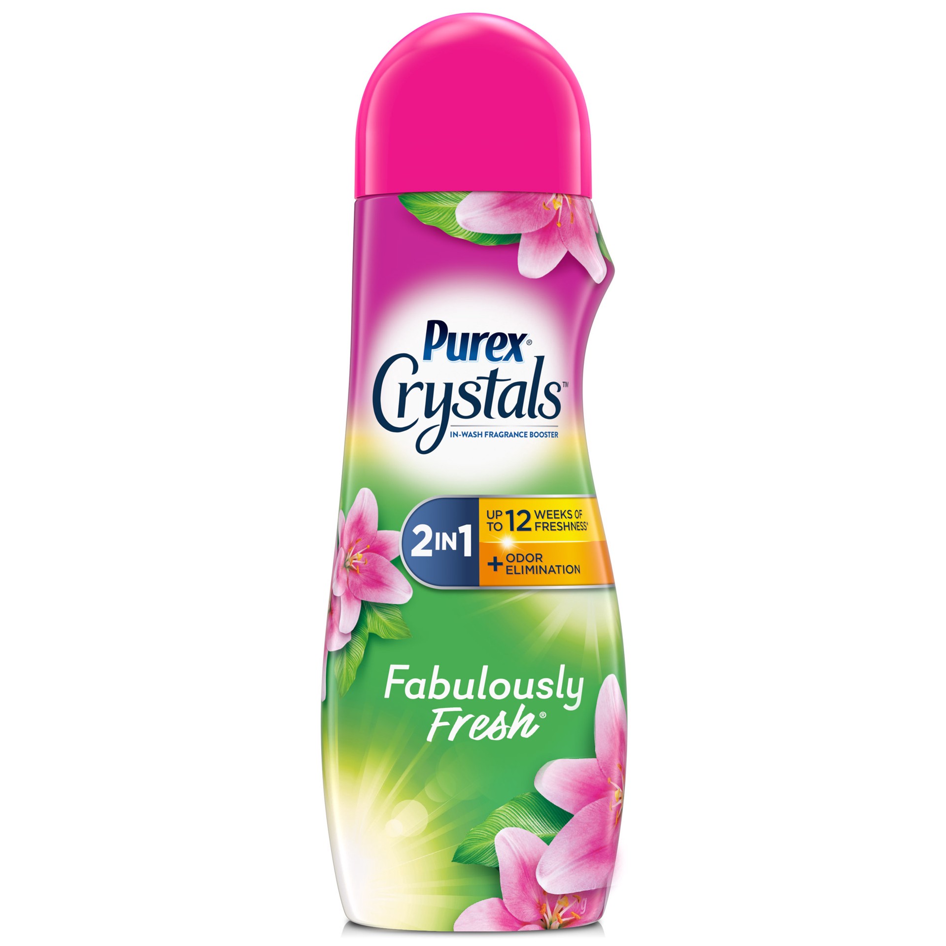 slide 3 of 3, Purex Crystals In-Wash Fragrance and Scent Booster, Fabulously Fresh, 21 Ounce, 21 oz