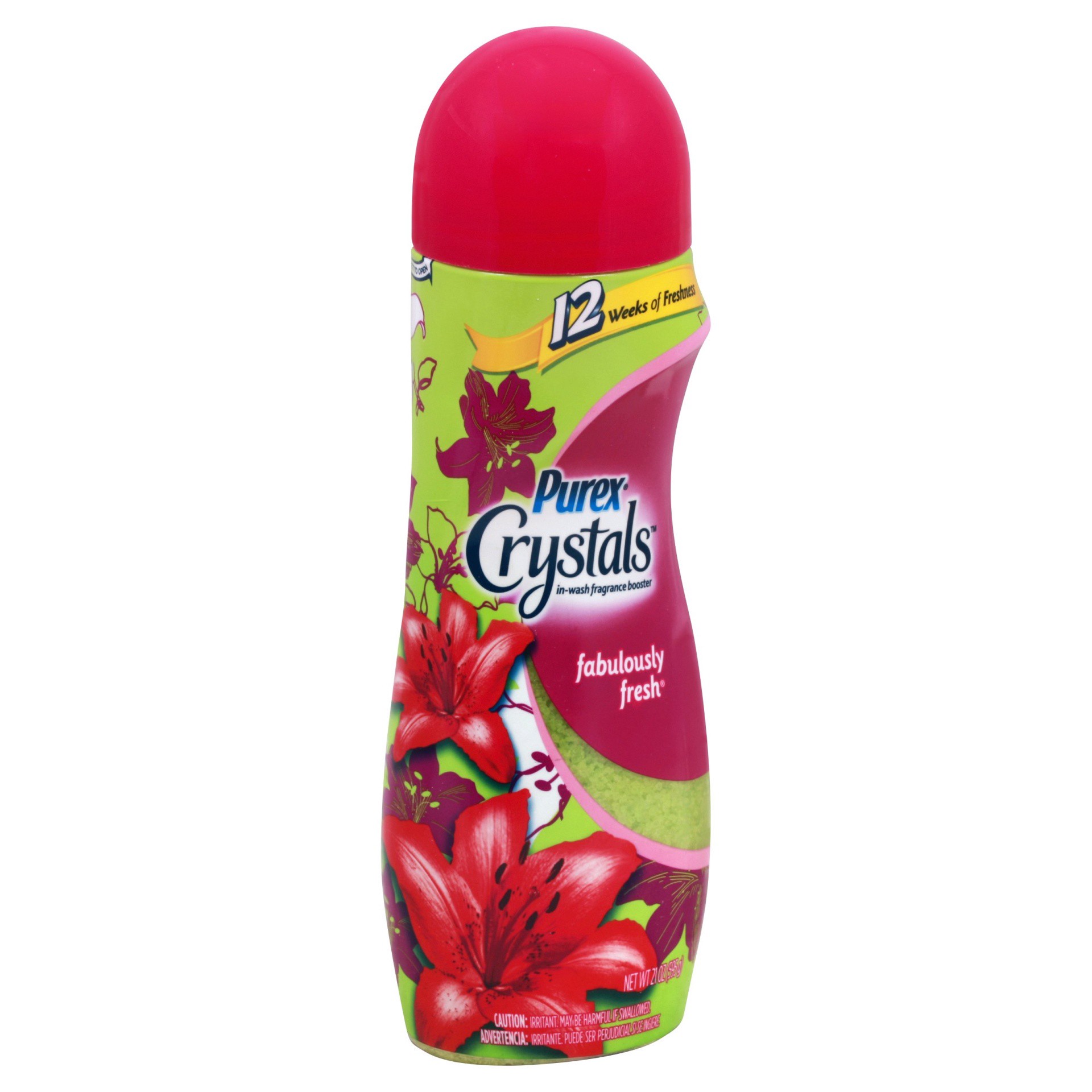 slide 1 of 3, Purex Crystals In-Wash Fragrance and Scent Booster, Fabulously Fresh, 21 Ounce, 21 oz