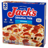 slide 9 of 22, Jack's Original Thin Crust Pepperoni Frozen Pizza (Pack of 3), 43.1 oz