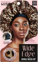 Kiss Wide Edge Double Wear Silky Satin Cap - Leopard