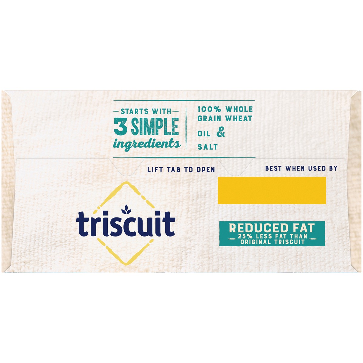 slide 6 of 9, Triscuit Reduced Fat Whole Grain Wheat Crackers, Vegan Crackers, 7.5 oz, 7.5 oz
