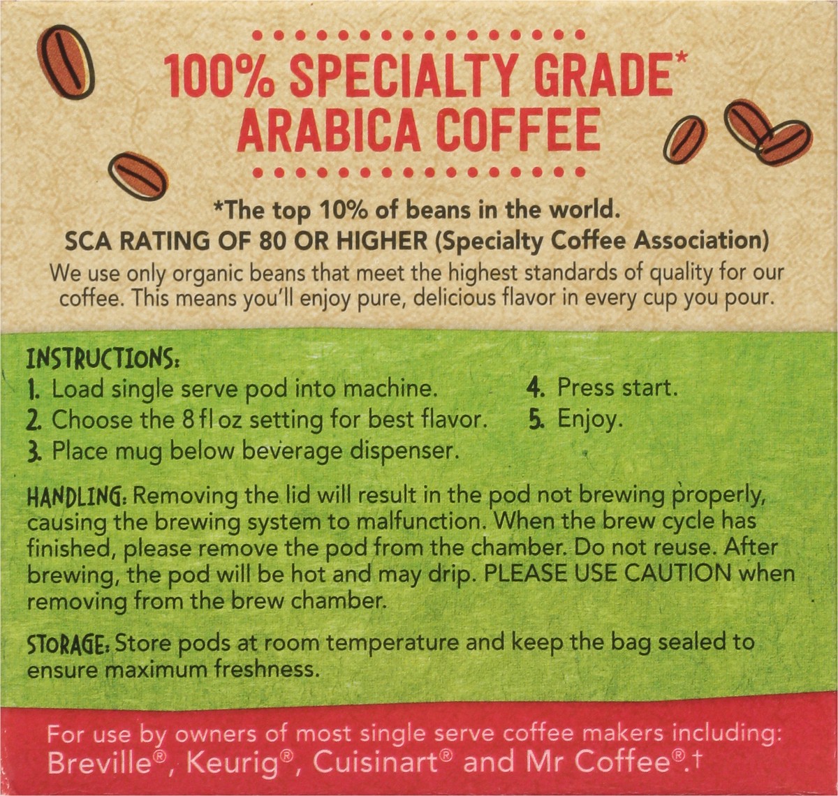 slide 9 of 12, Full Circle Market Organic Light Roast Breakfast Blend Coffee Single Serve Pods - 10 ct, 10 ct