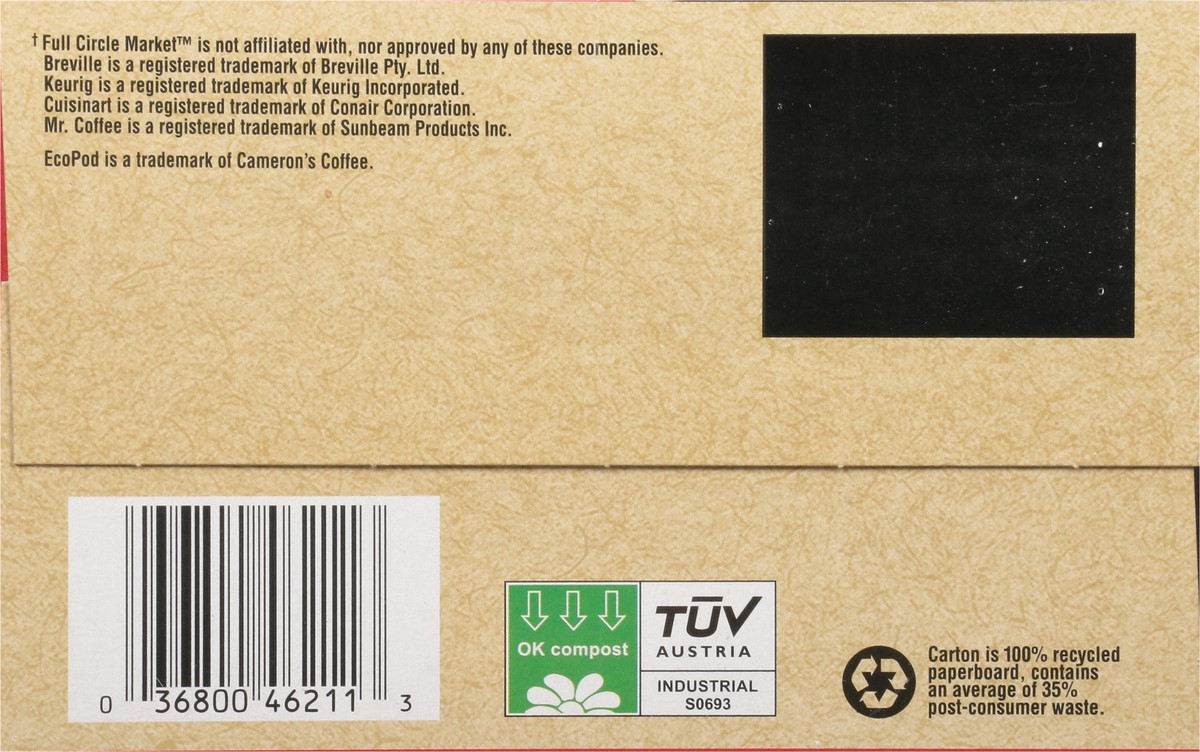 slide 7 of 12, Full Circle Market Organic Light Roast Breakfast Blend Coffee Single Serve Pods - 10 ct, 10 ct