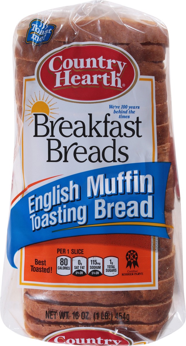 slide 3 of 9, Country Hearth English Muffin Toasting Bread, 16 oz