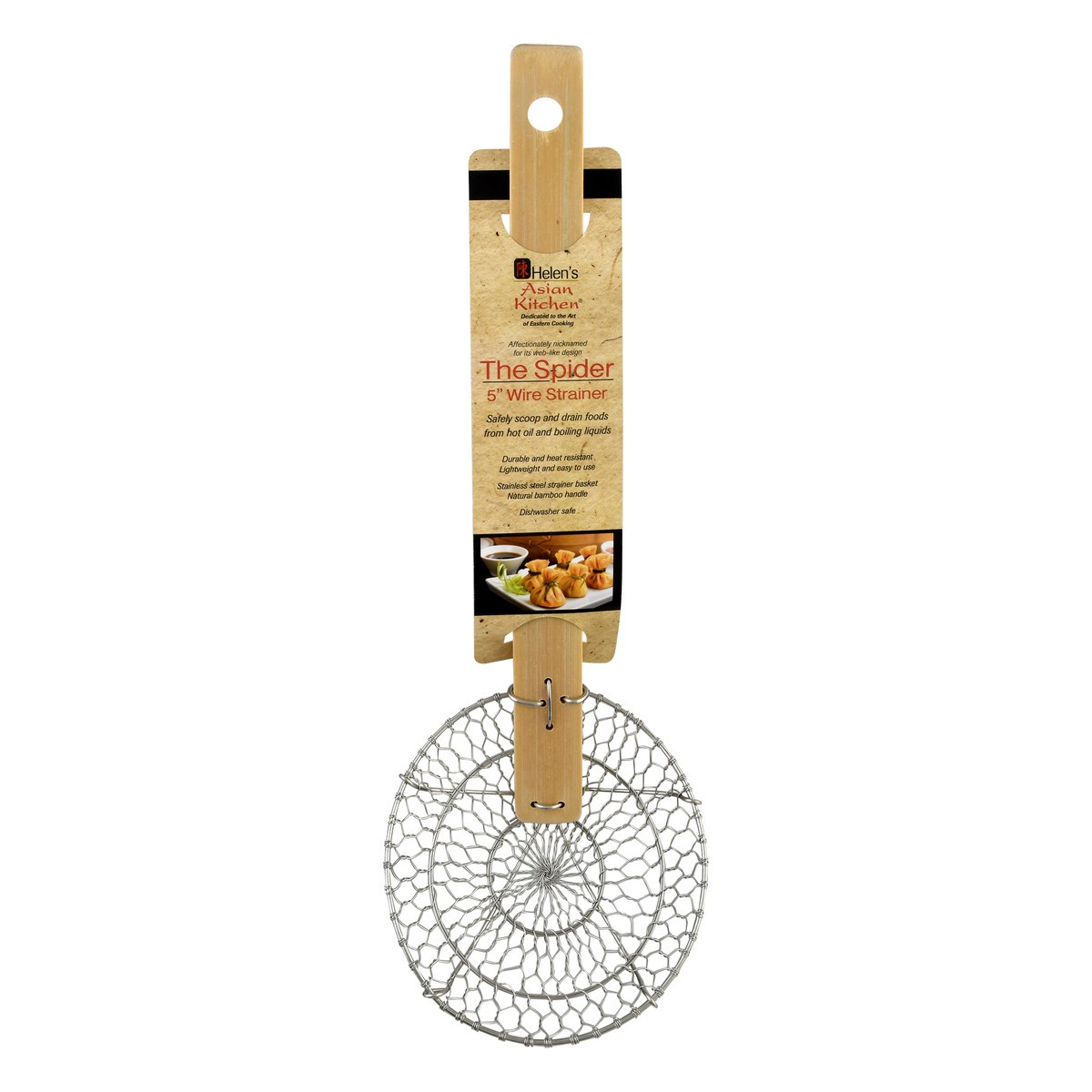 slide 5 of 11, Helen's Asian Kitchen 5 Inch The Spider Wire Strainer 1 ea, 1 ct