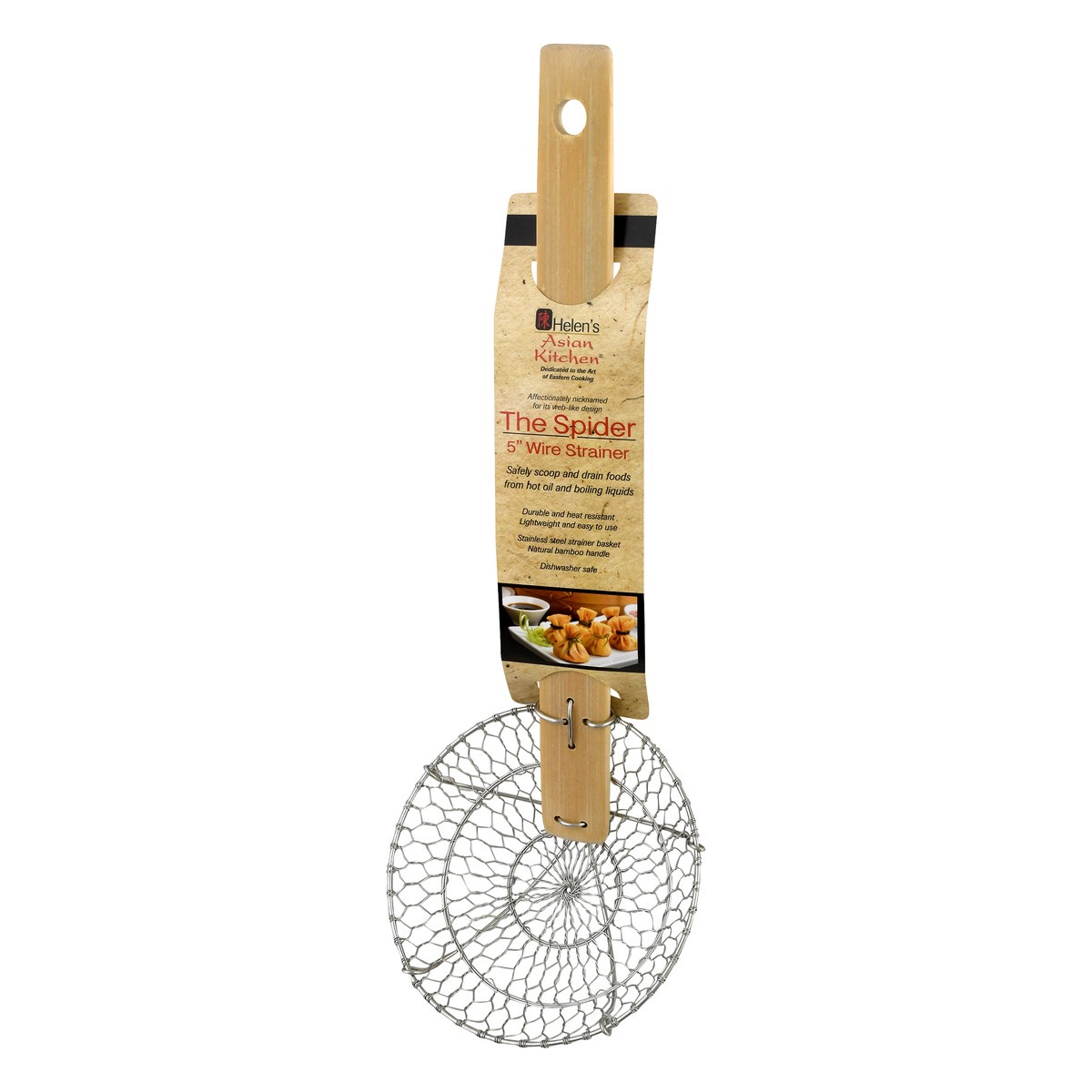 slide 4 of 11, Helen's Asian Kitchen 5 Inch The Spider Wire Strainer 1 ea, 1 ct