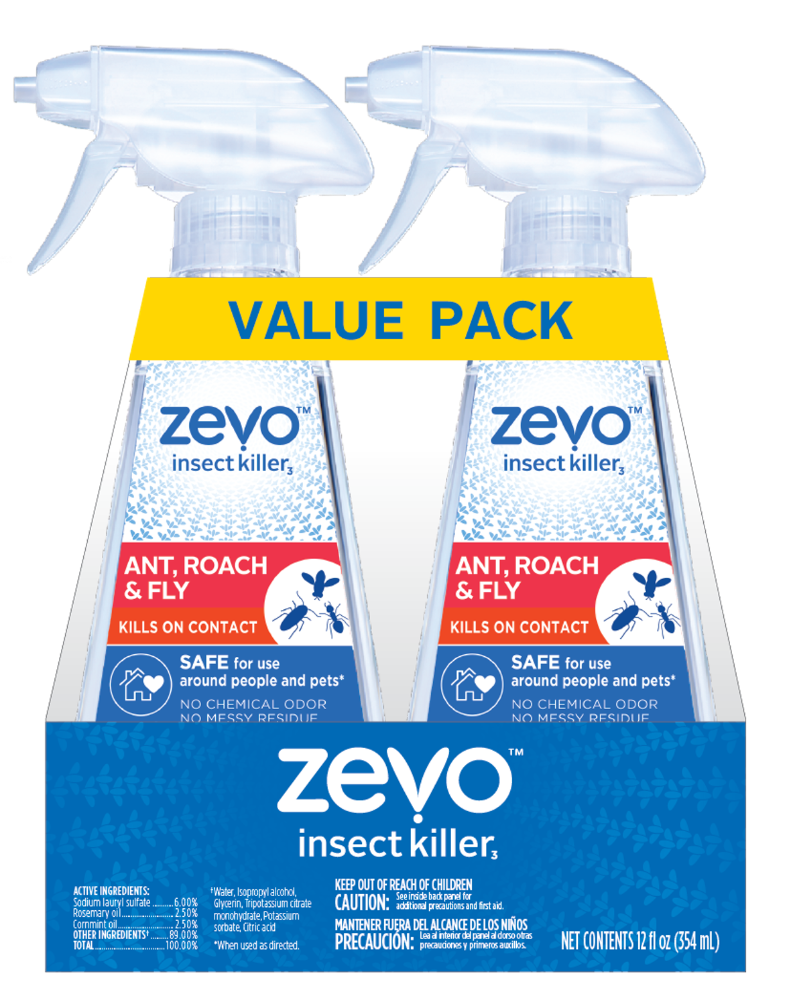 slide 1 of 4, Zevo Ant Roach & Fly Multi Insect Spray Twin, 2 ct; 12 oz
