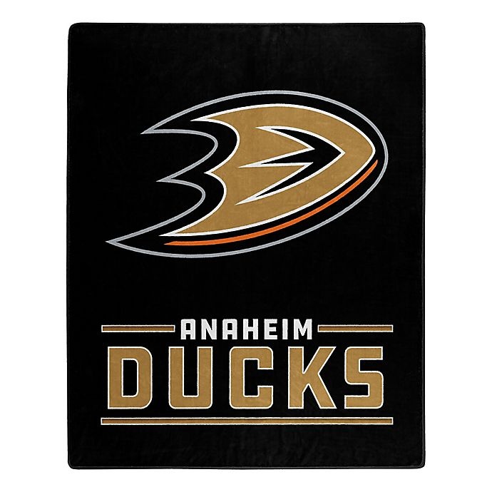 slide 1 of 1, NHL Anaheim Ducks Super-Plush Raschel Throw Blanket, 1 ct