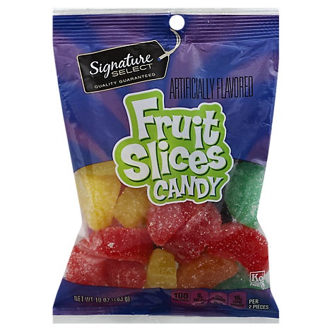 slide 1 of 1, Signature Select Candy Fruit Slices, 10 oz