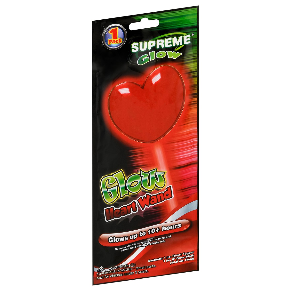 slide 3 of 9, Supreme Heart Glow Wand Halloween, 1 ct
