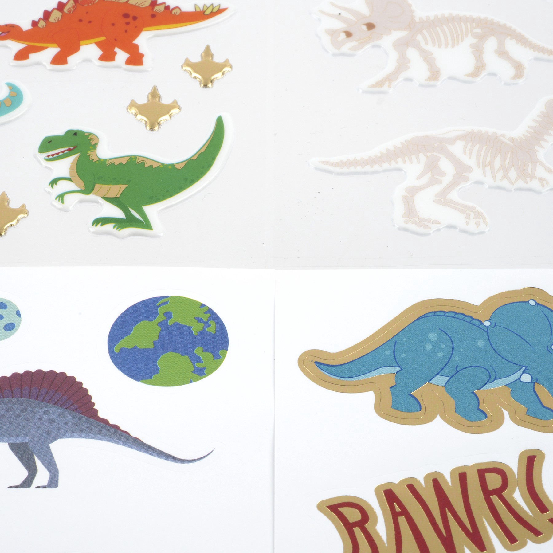 slide 2 of 3, Dinosaur Tiered Stickers By Creatology, 6.25 in x 11.5 in