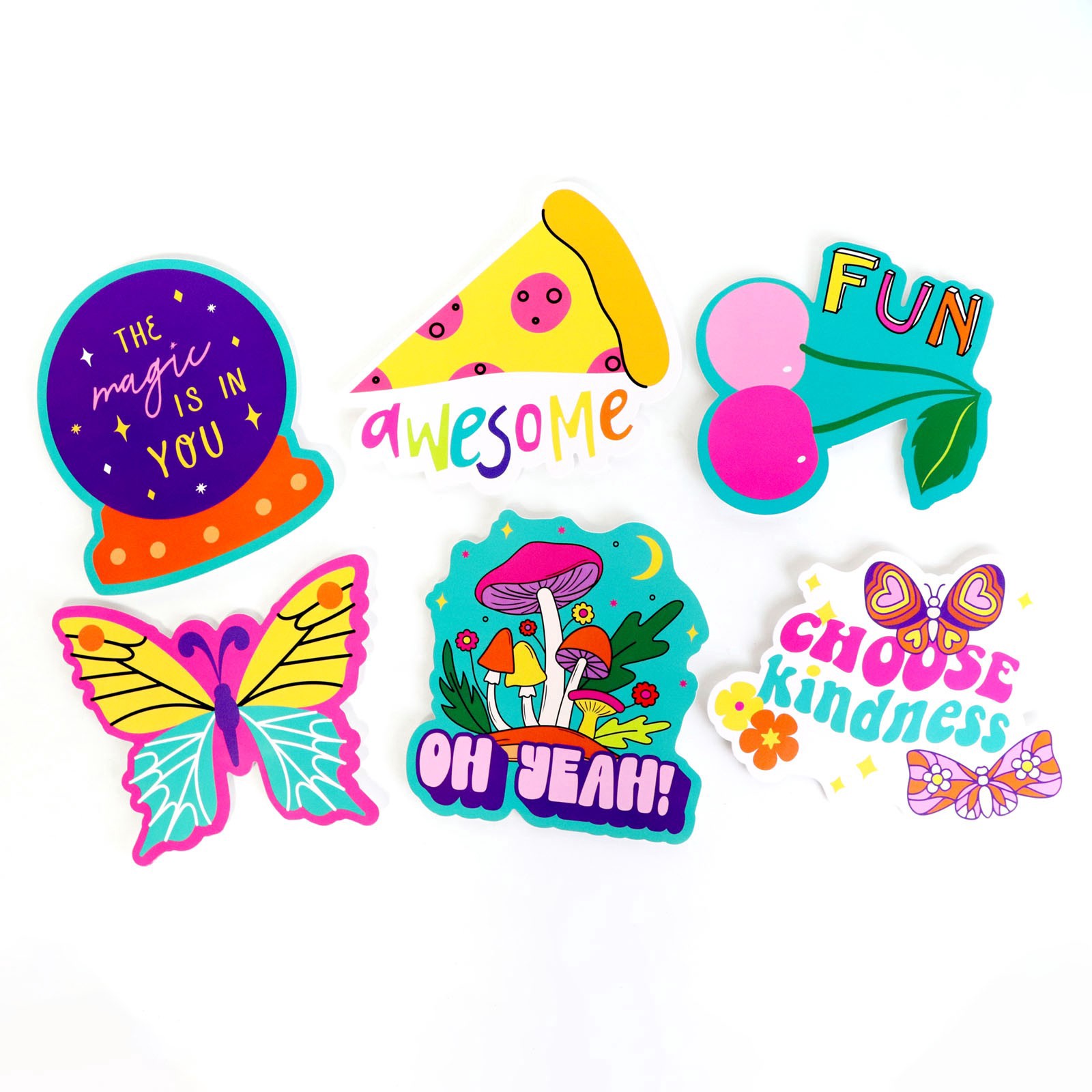 slide 5 of 8, Groovy Dino Vinyl Die Cut Stickers By Recollections, 13.97 ct; 16.51 cm