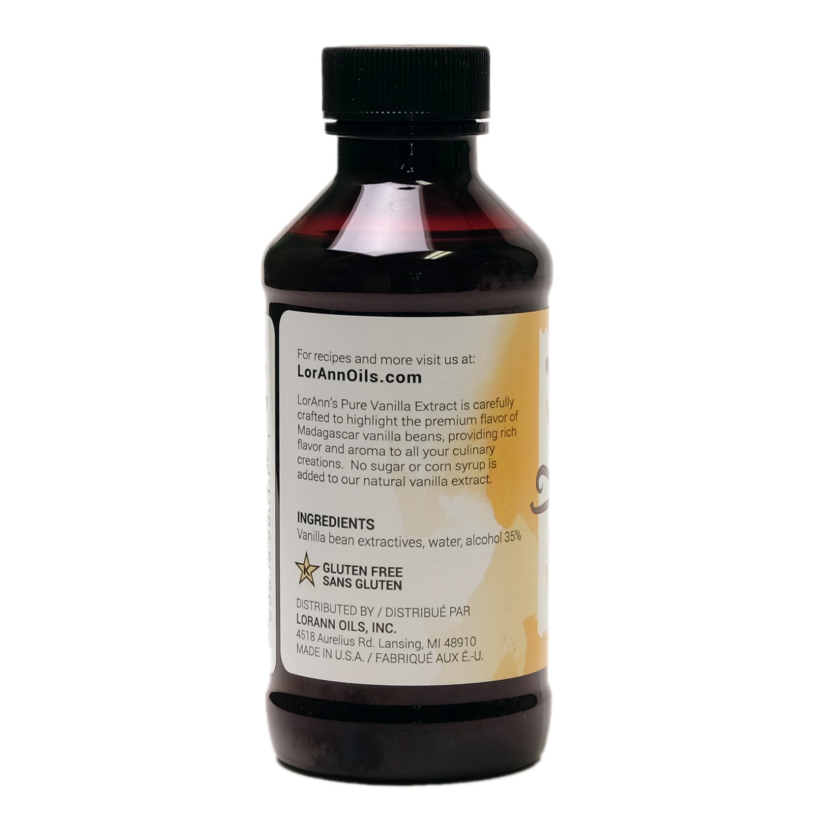 slide 3 of 3, Lorann Oils Pure Vanilla Extract Flavor, 4 fl oz