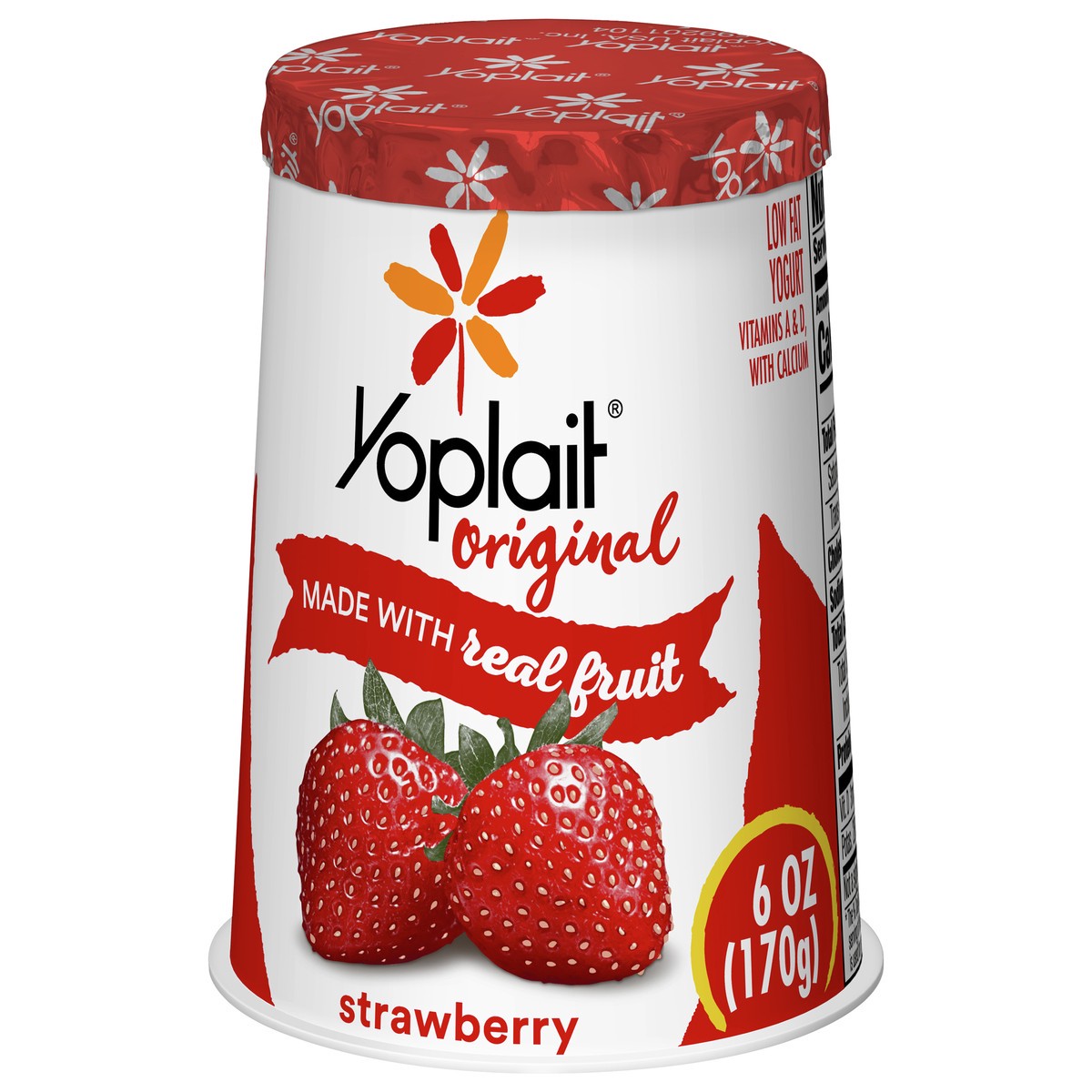 slide 3 of 9, Yoplait Original Strawberry Low Fat Yogurt, 6 OZ Yogurt Cup, 6 oz