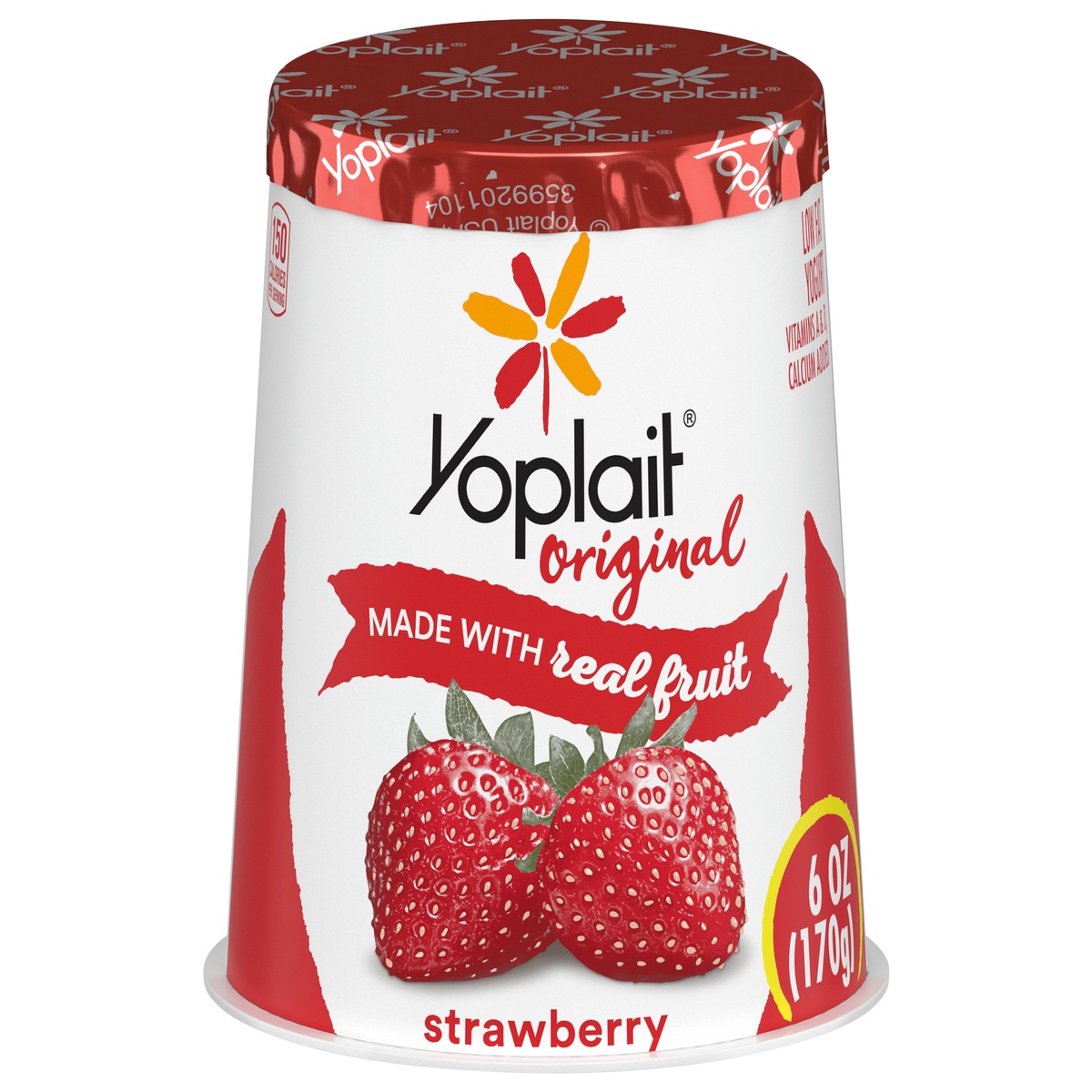 slide 1 of 3, Yoplait Original Strawberry Yogurt - 6oz, 6 oz