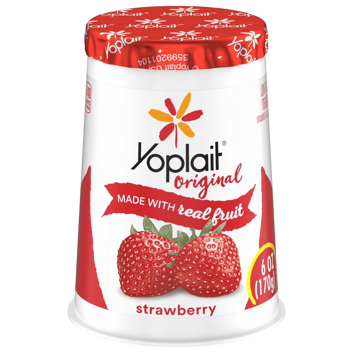 slide 1 of 9, Yoplait Original Strawberry Low Fat Yogurt, 6 oz Yogurt Cup, 6 oz