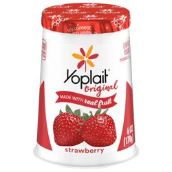 Yoplait Original Strawberry Low Fat Yogurt, 6 oz Yogurt Cup