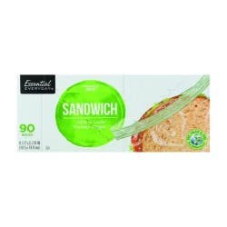 Essential Everyday Sandwich Bags - Reclosable