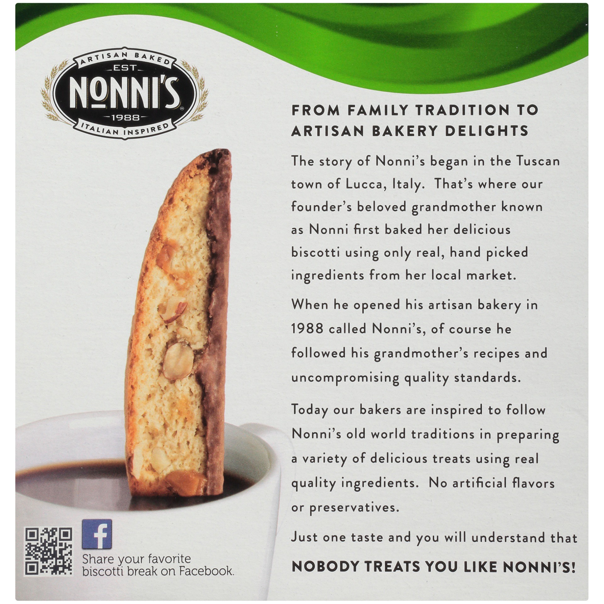 slide 8 of 8, Nonni's Almond Toffee Biscotti, 6.88 oz