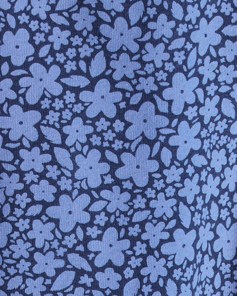 slide 2 of 3, Carter's Girls Cotton Floral Stretch Flare Leggings - Purple Blue 6-6X, 1 ct