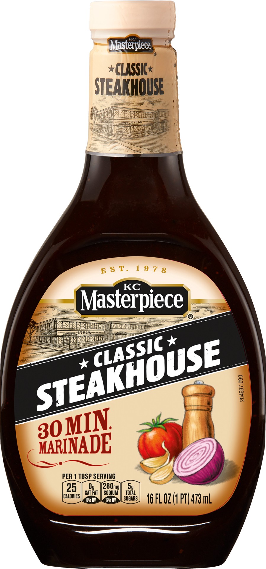 slide 1 of 5, KC Masterpiece Classic Steakhouse Marinade, 16 Ounces, 16 fl oz
